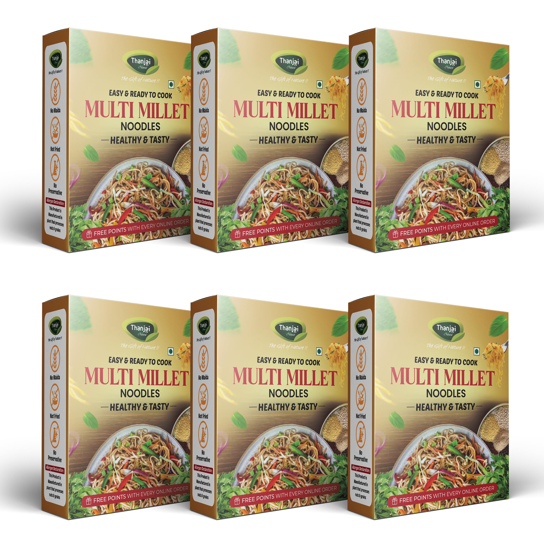 Thanjai Natural Multi Millet Noodles 180 Grams X 6 (1080 Grams) of Homemade Natural Millet Noodles( No Preservatives, No Chemicals, No Artificial Extract)-image-16