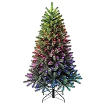 Twinkly Albero Regale Pre-illuminato 1.50m, Albero Natale Artificiale a LED Mappabili, Albero Natale 270 LED RGB, Compatibile con Alexa e Google Home, Decorazione Natalizia Controllata da App, Verde