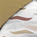 Douceur d'Intérieur, Parure de Lit 3 Pièces (240 x 220 cm) Zenith Naturel, Microfibre Imprimée - 4