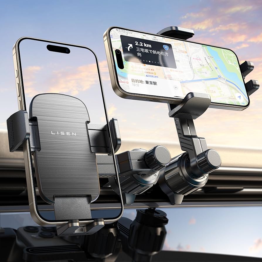 Amazon.co.jp: LISENスマホホルダー 車 【2023革新！驚安定の