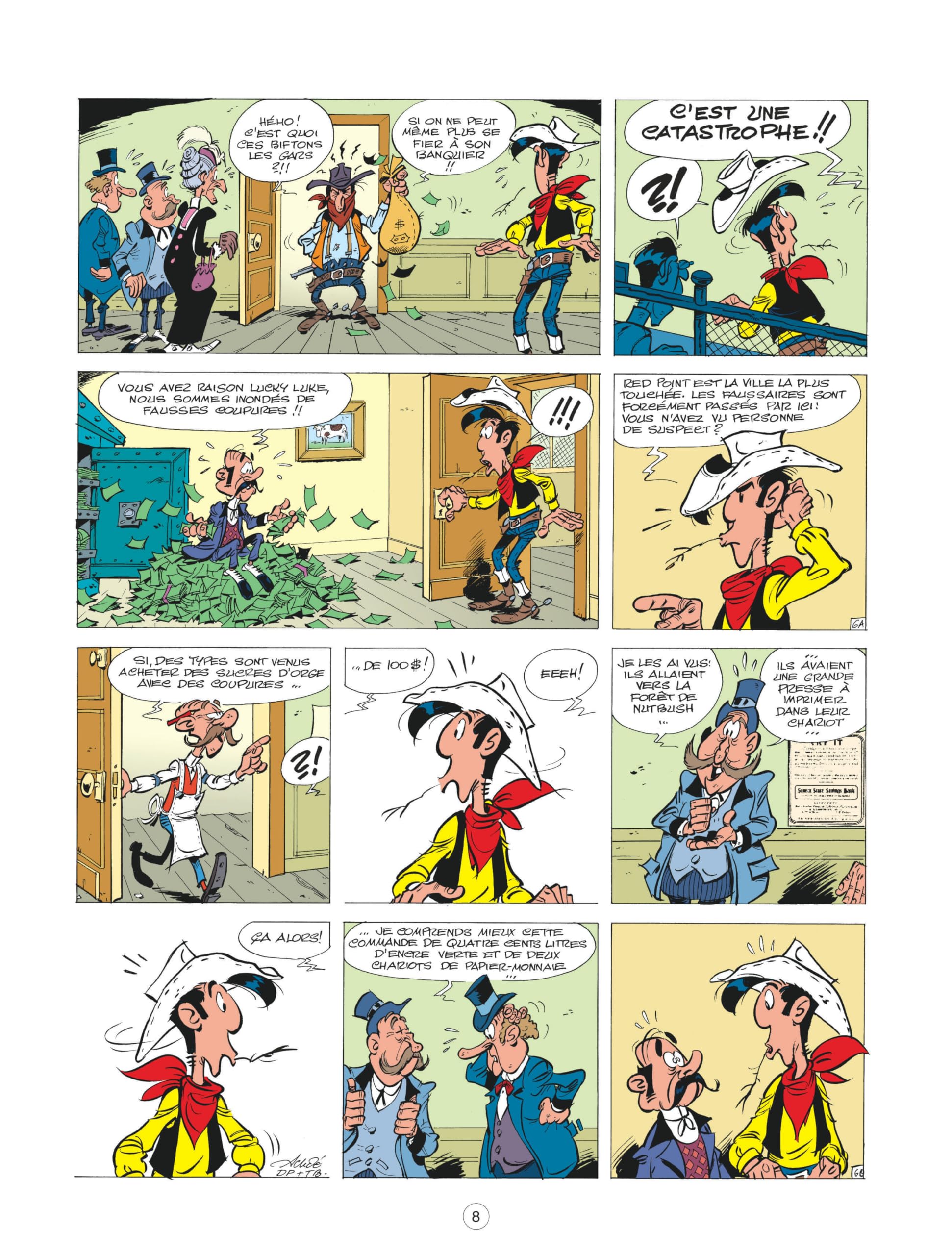 Les Aventures de Lucky Luke d'apr�s Morris - Tome 4 - Lucky Luke contre Pinkerton Benacquista Tonino; Pennac Daniel and Achd� - PT06