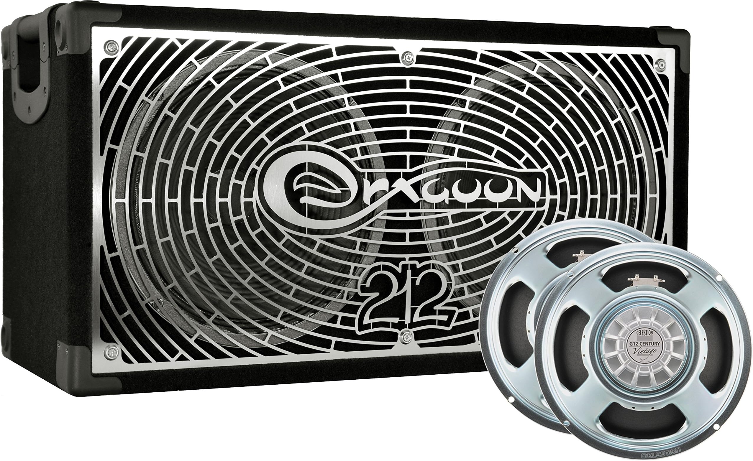 DRAGOON260C8CV Handcrafted High Performance 2x12 Inches Guitar Speaker Cabinet with Celestion G12 Century Vintage