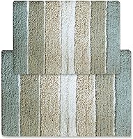 Vista 11 de Alfombra de baño Chardin Home, 100 % algodón, 2 piezas (21 x 34 pulgadas y 17 x 24 pulgada)