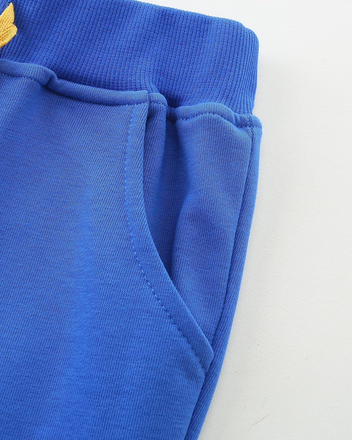 AMIYAN Toddler Sweatpants Boys Cotton Pants with Pocket and Decorative Drawstring Joggers Pants for Kids 2-7Y - Image 4