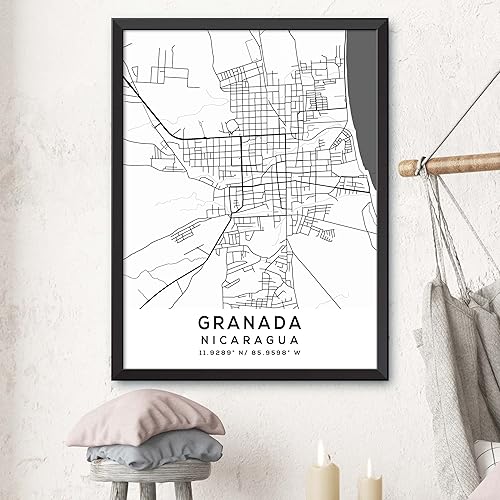 Miniatura 3 de Mapa de Granada, Nicaragua, Luz 2 (18x24)