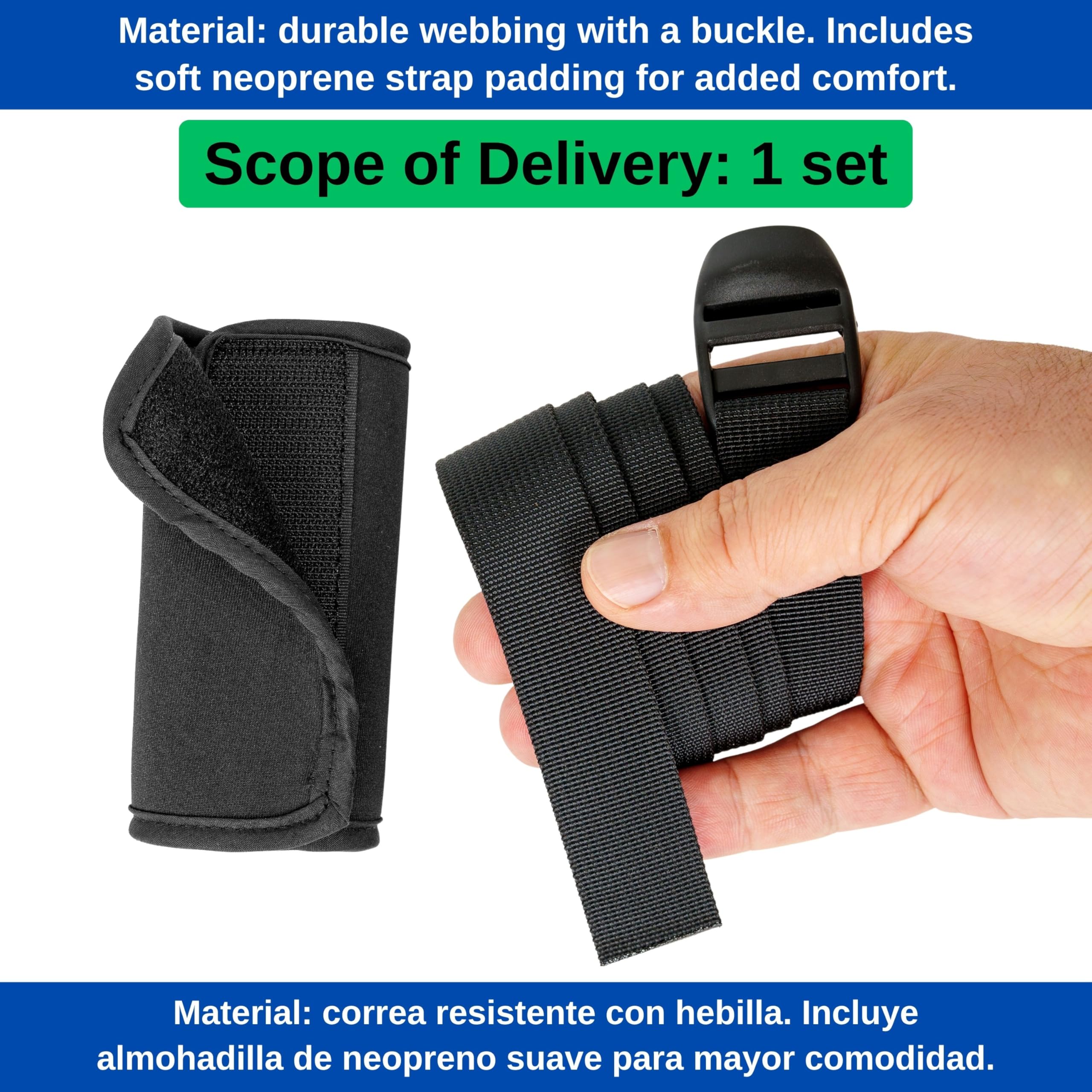 Juego de protector de correa de entrepierna y arnés para trona, 2 pzs, Negro, correas de arnés compatibles con Hauck Alpha Beta, Stokke Tripp Trapp, roba Sit Up, funda de neopreno suave