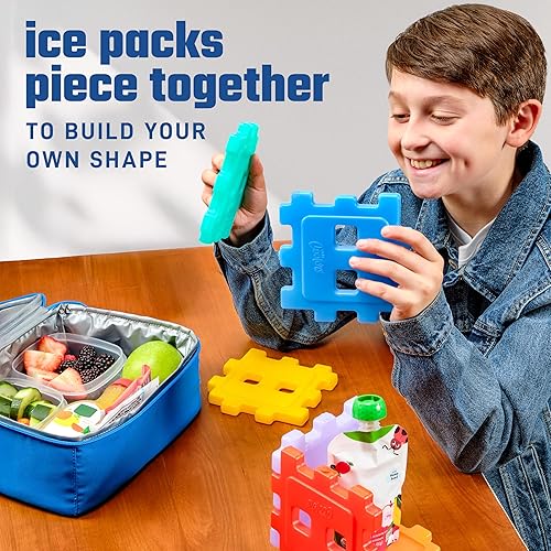 Miniatura 31 de Fit & Fresh Cool Coolers, paquetes de hielo delgados para la bolsa del almuerzo, Multicolor