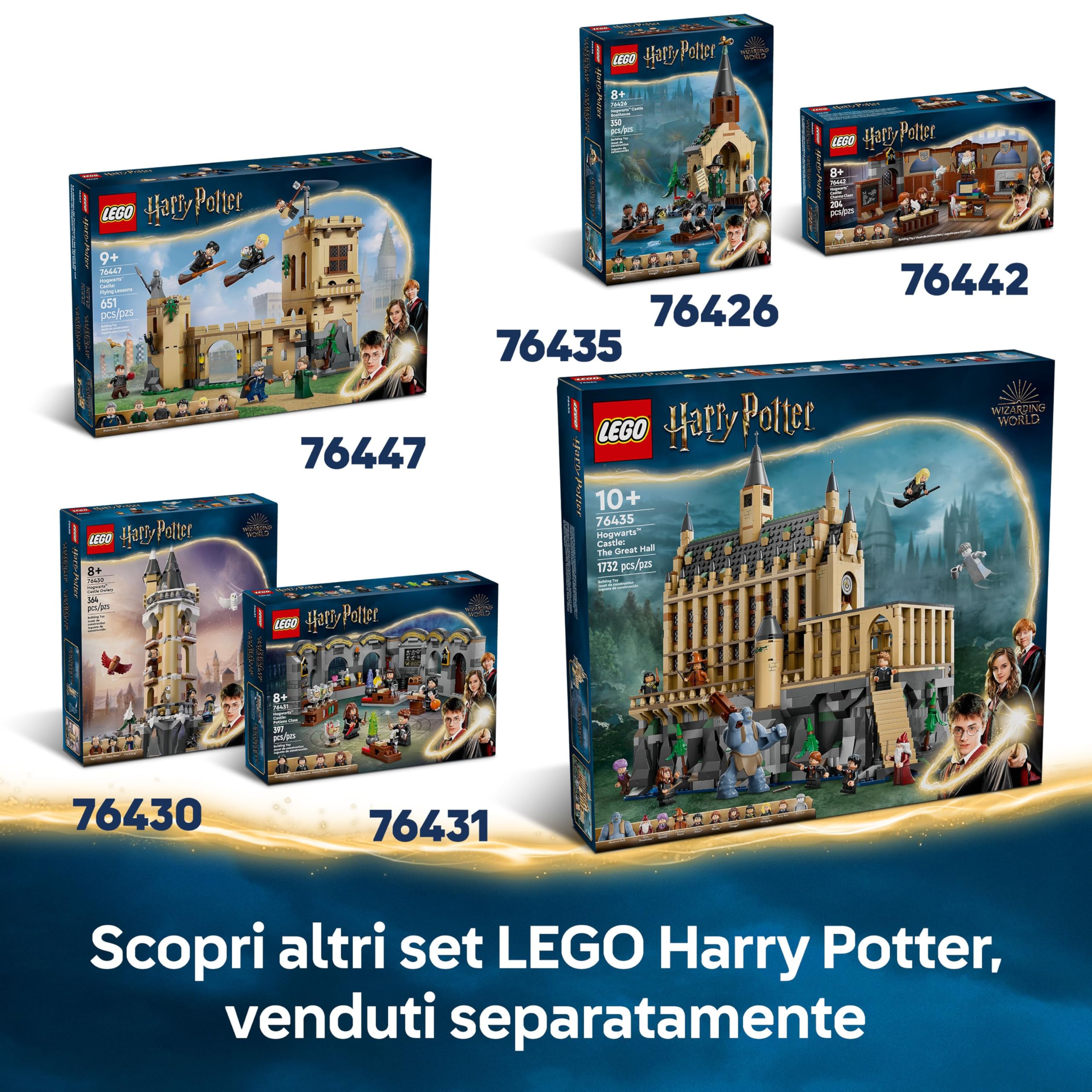 LEGO Harry Potter Avventura su Nottetempo - Autobus Giocattolo del Mondo Magico con 5 Minifigure da Collezione e Accessori come Bacchette Magiche - Regalo per Bambine e Bambini da 8 Anni - 76446