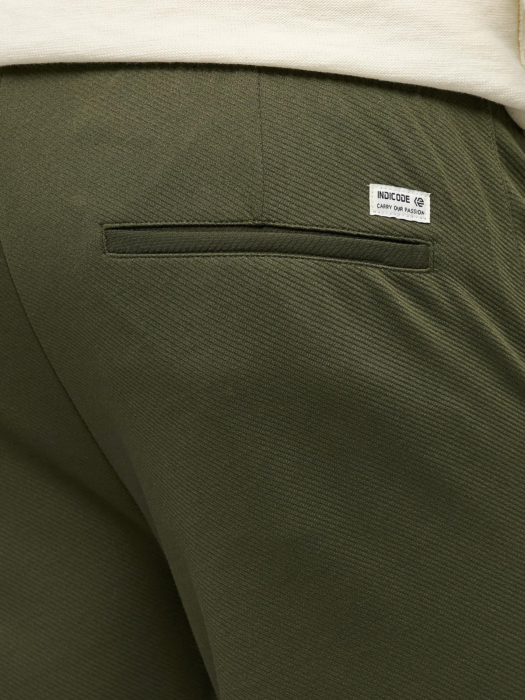 Indicode Pantalones chinos para hombre INMichel de tela con elástico, pantalones chinos para hombre, cómodos pantalones de negocios para hombres