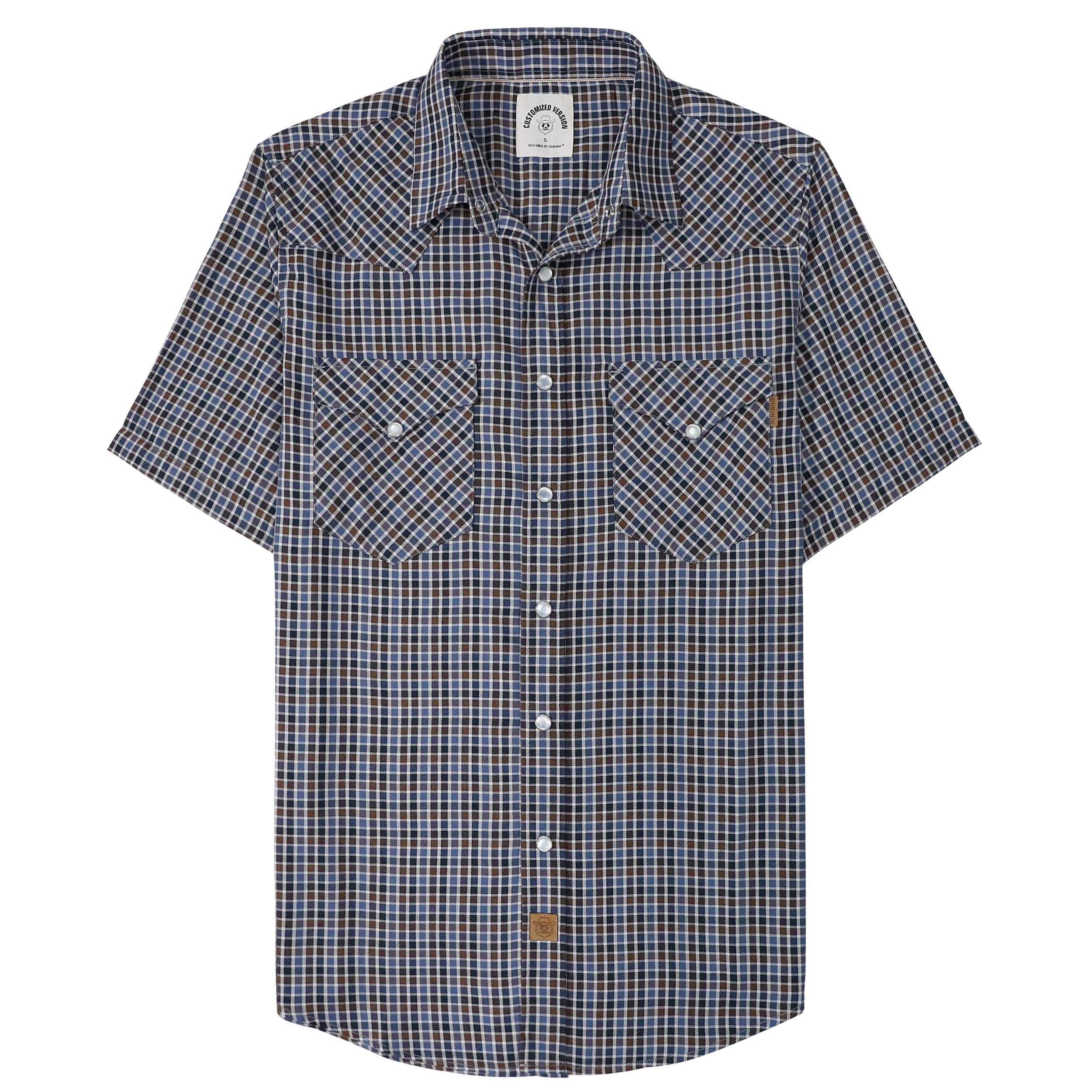 DubinikHawaii Shirt Men's Holiday Shirt Aloha Shirt Tropical Short Sleeve Button Down Printed Beach Shirts Without Pockets