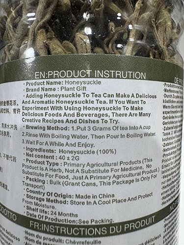 Miniatura 4 de Plant Gift Té de madreselva, flores secas, Jinyinhua, té de hierbas medicinales, hierba pura y china 40 g/ 1.4 oz