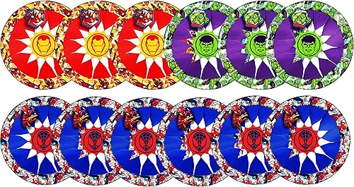 Miniatura 9 de JA-RU Marvel - Disco de lanzamiento de frisbee suave y seguro de 12 pulgadas (1 disco Spiderman) Spiderman Hulk &amp; Iron Man - Discos voladores para