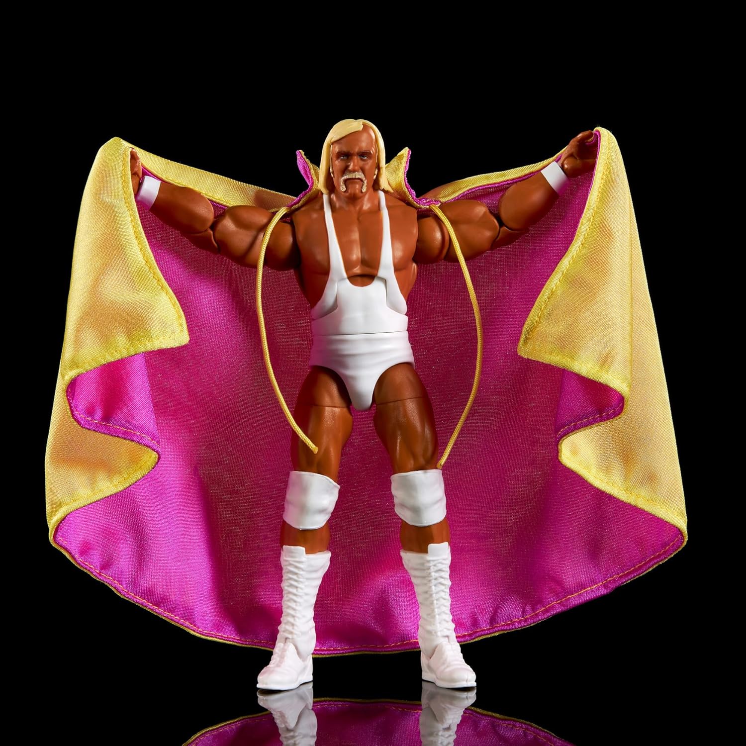 Mattel WWE Hulk Hogan Elite Legend Collection Articulated Figure, Interchangeable Hands & Accessories, Truefx Technology, 25 Joints, Collectable, Children's Toy, Ages 3 Years, HVF55