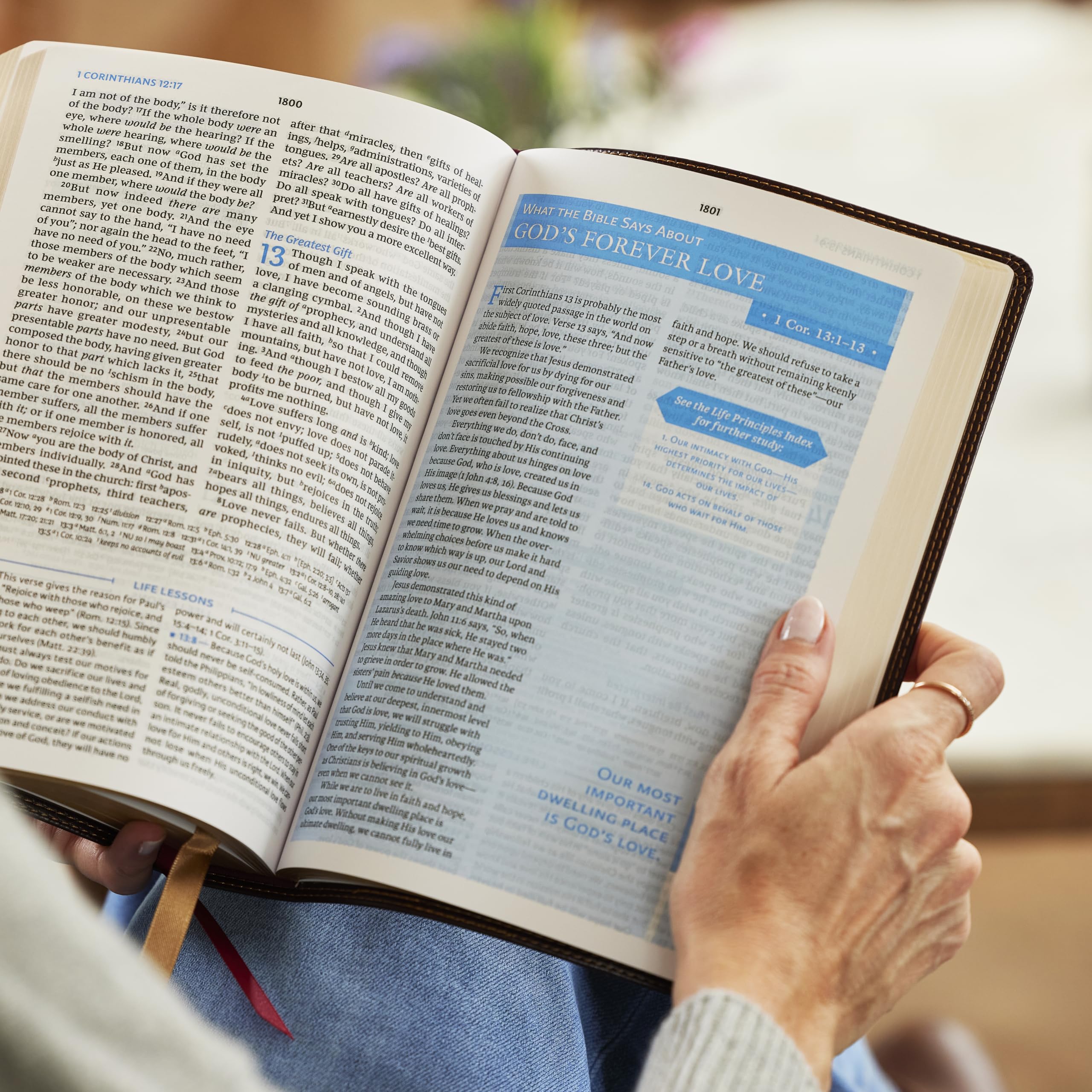 The NKJV, Charles F. Stanley Life Principles Bible, 2nd Edition, Leathersoft, Burgundy, Comfort Print: Growing in Knowledge and Understanding of God Through His Word