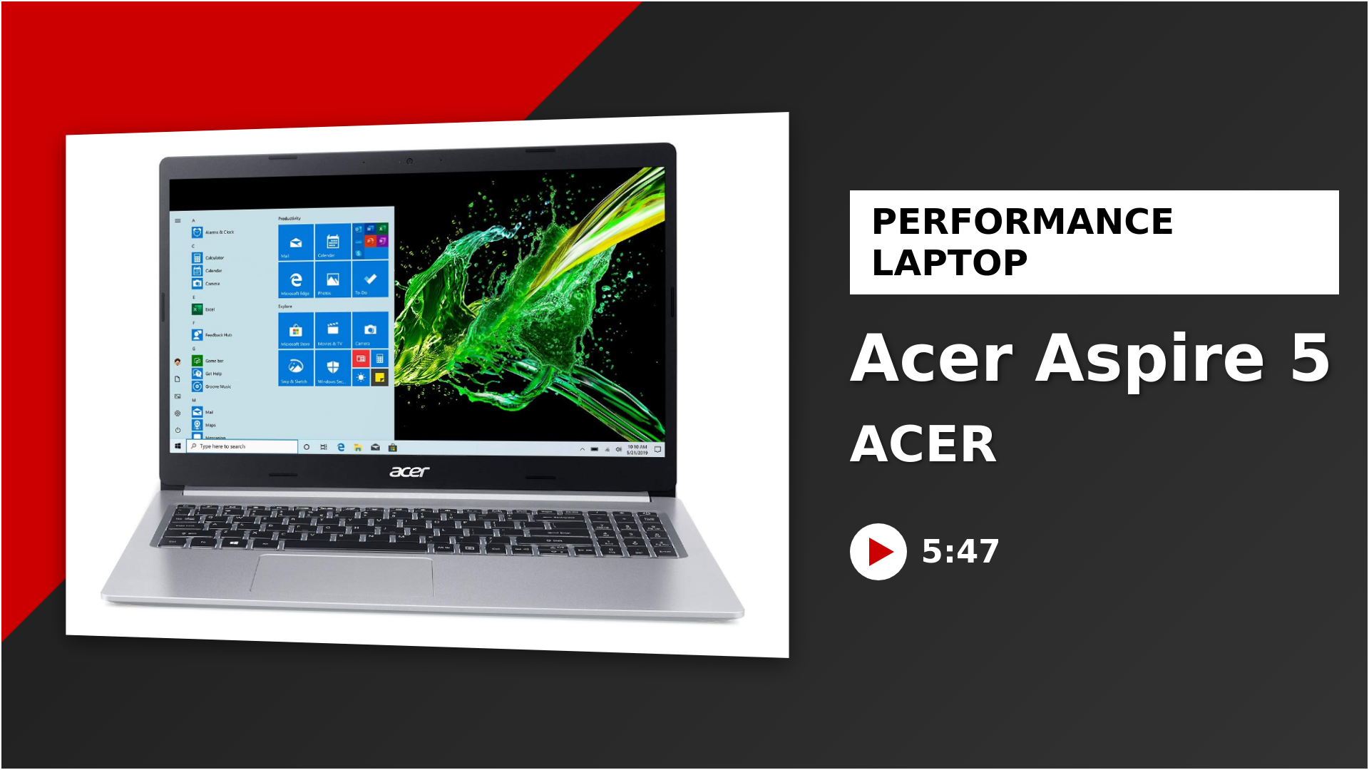 Watch Acer Aspire 5 A515-55G-57H8 Laptop on Amazon Live