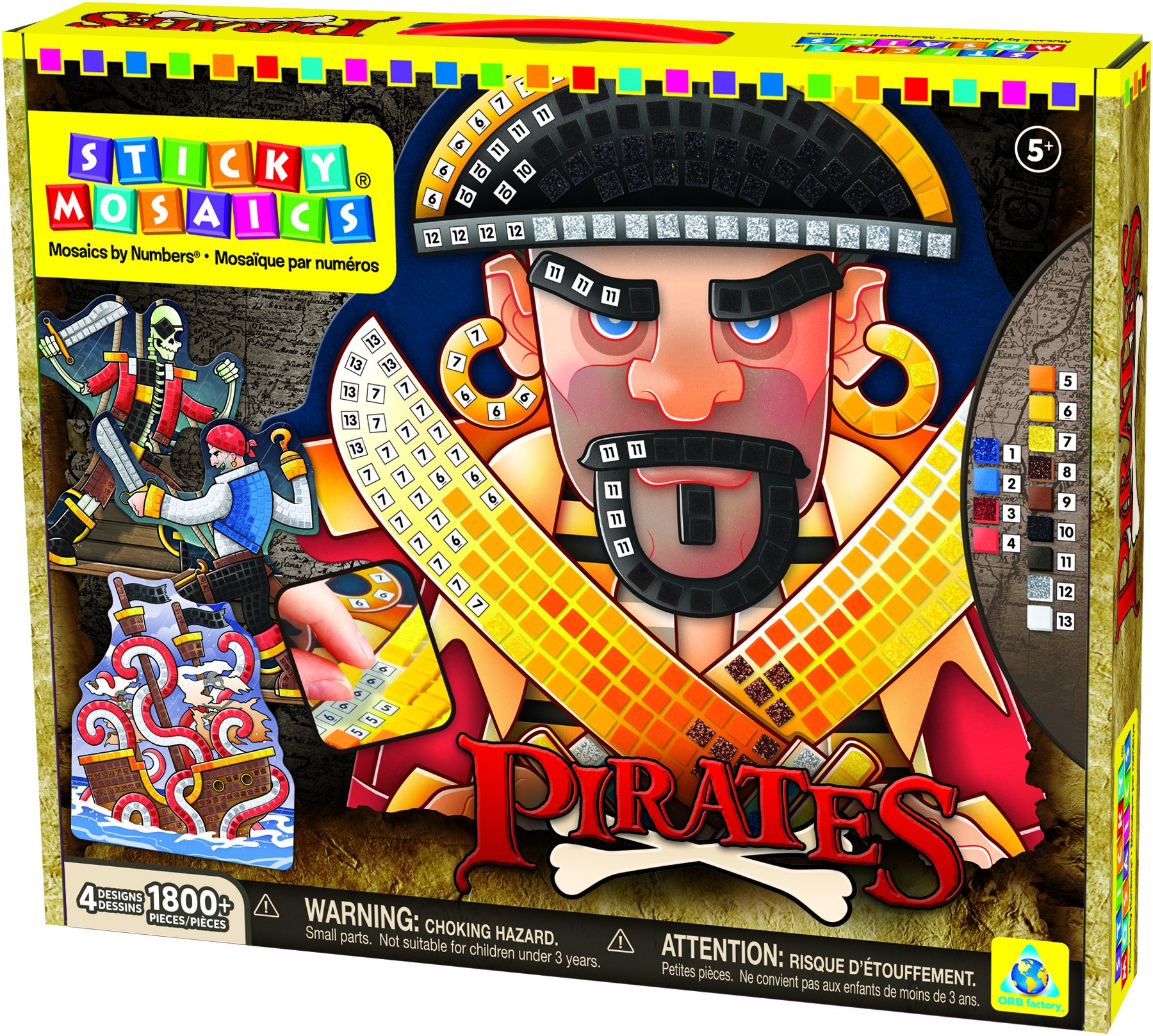 Orb Factory OSM72391 Pirates Sticky Mosaics