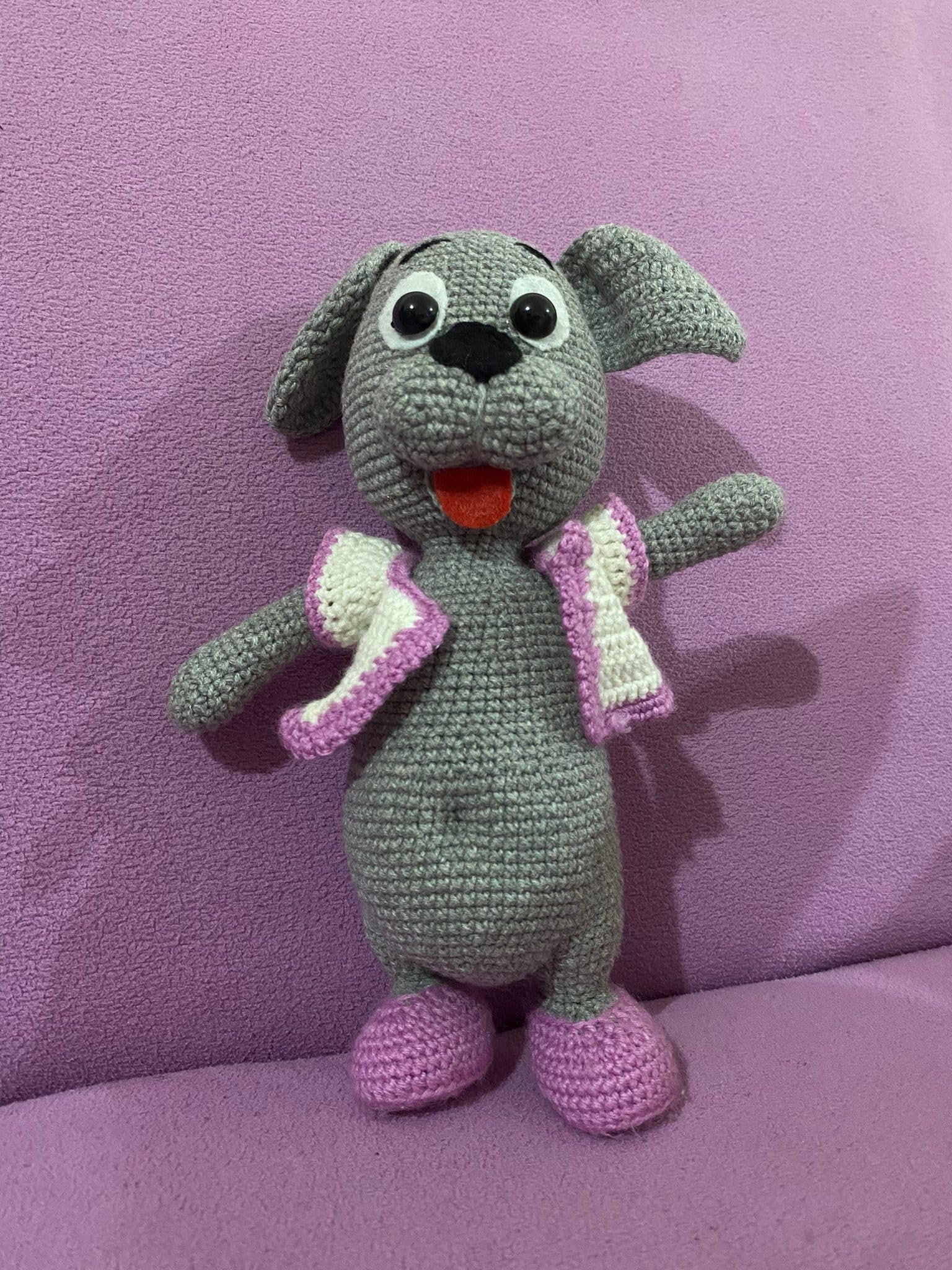 El Örgüsü Köpek Amugurumi Oyuncak
