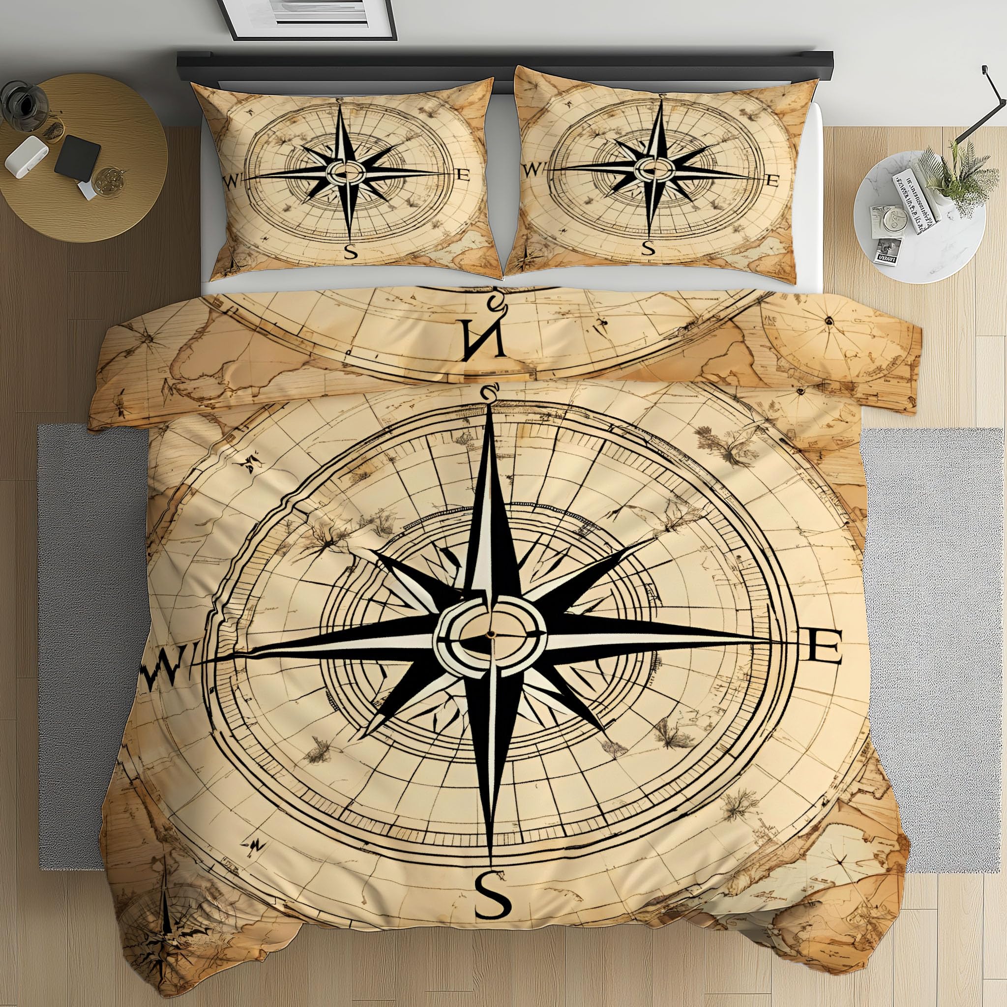 Housse de couette carte du monde 140x200 pour une chambre d'ado style voyage