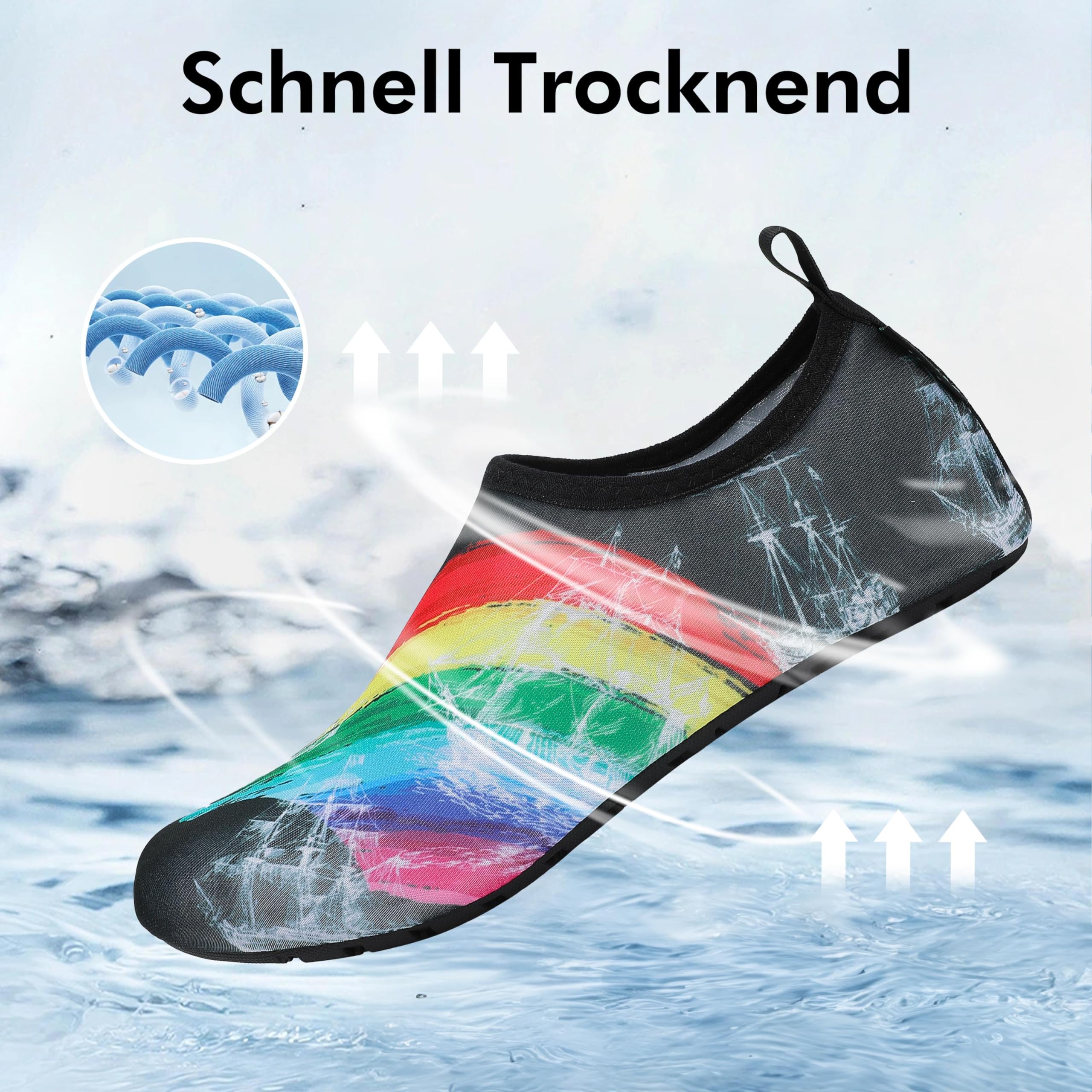 SAGUARO Scarpe da Scoglio Donna Uomo da Immersione Scarpette da Surf Water Shoes Barefoot per Bagno Spiaggia Mare Snorkel Yoga