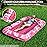 Inflatable Tanning Pool Lounger Float - Jasonwell 4 in 1 Sun Tan Tub Sunbathing Pool Lounge Raft Floatie Toys Water Filled Tanning Bed Mat Pad for Adult Blow Up Kiddie Pool Kids Ball Pit Pool