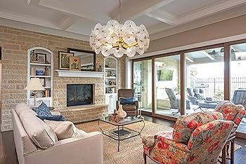 TOCHIC Modern Glass Chandelier 24