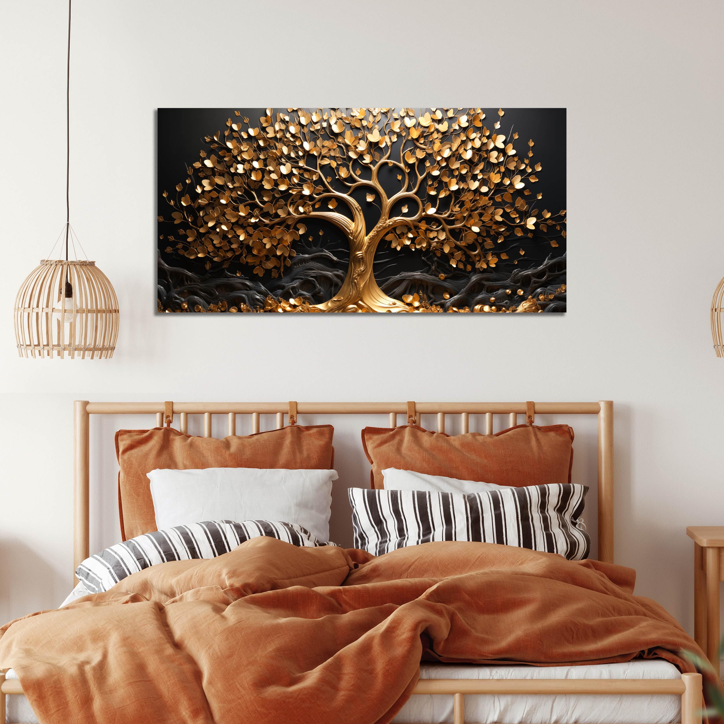 Toile Murale Abstraite D'arbre Coloré Pour Salon, Bureau, image size:2500x2500