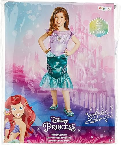 Miniatura 4 de Disguise disfraz clásico de Ariel para niña, M (3T-4T), Un solo color