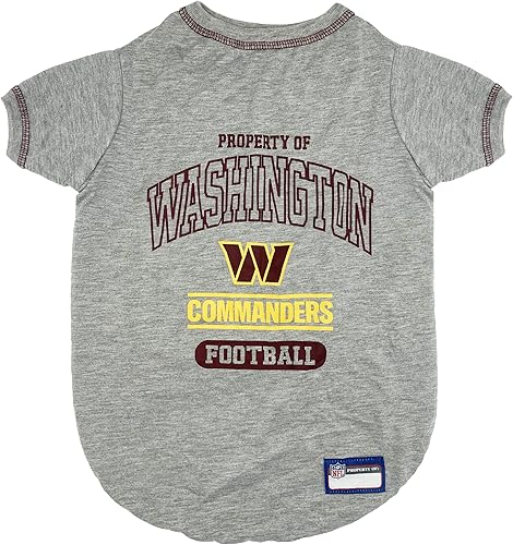 Pets First Camiseta PET para perros y gatos - Camiseta para perro de los Washington Commanders de la NFL, talla XS. - Camiseta para mascotas para el