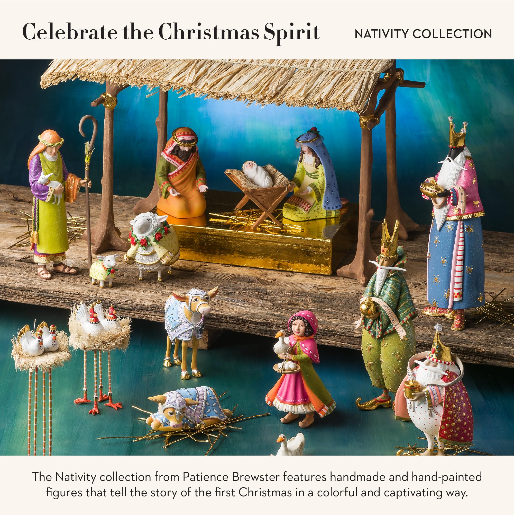 Amazon.com: MACKENZIE-CHILDS Patience Brewster Nativity Figurine