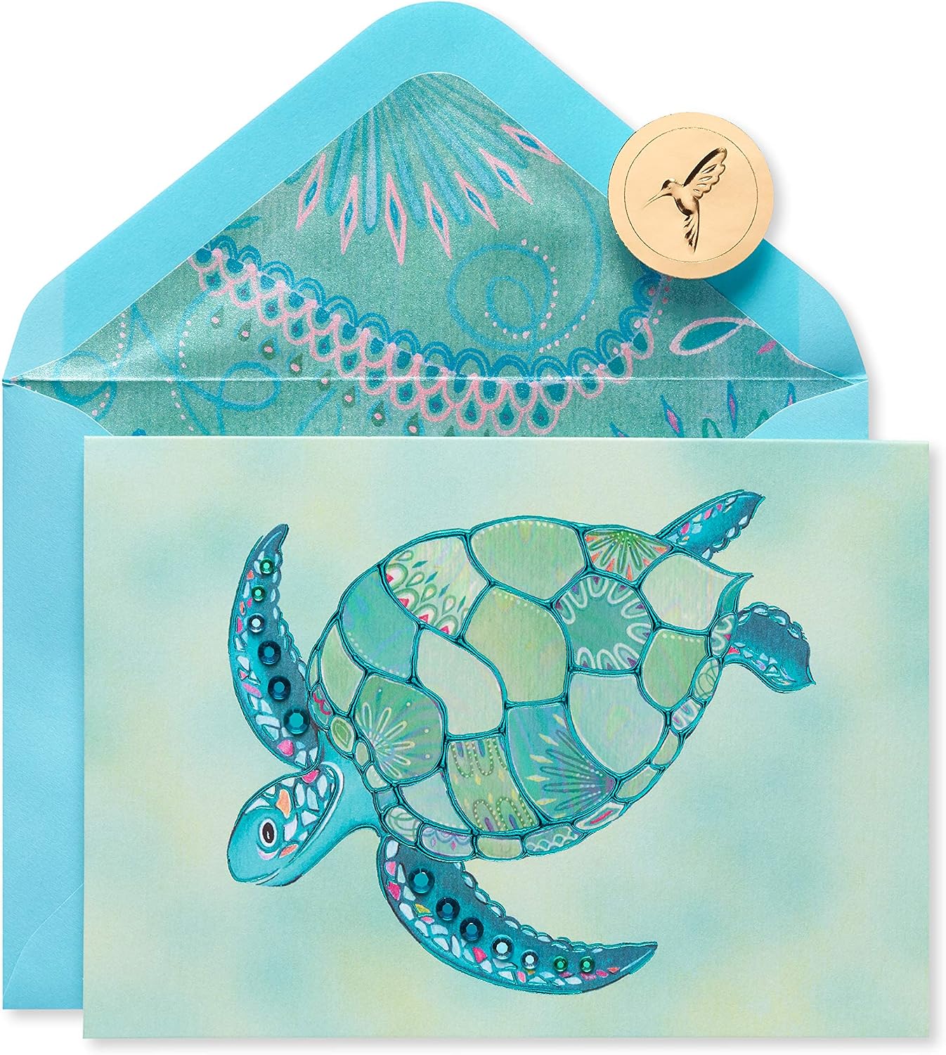 Papyrus Blank Card (Mosaic Turtle)