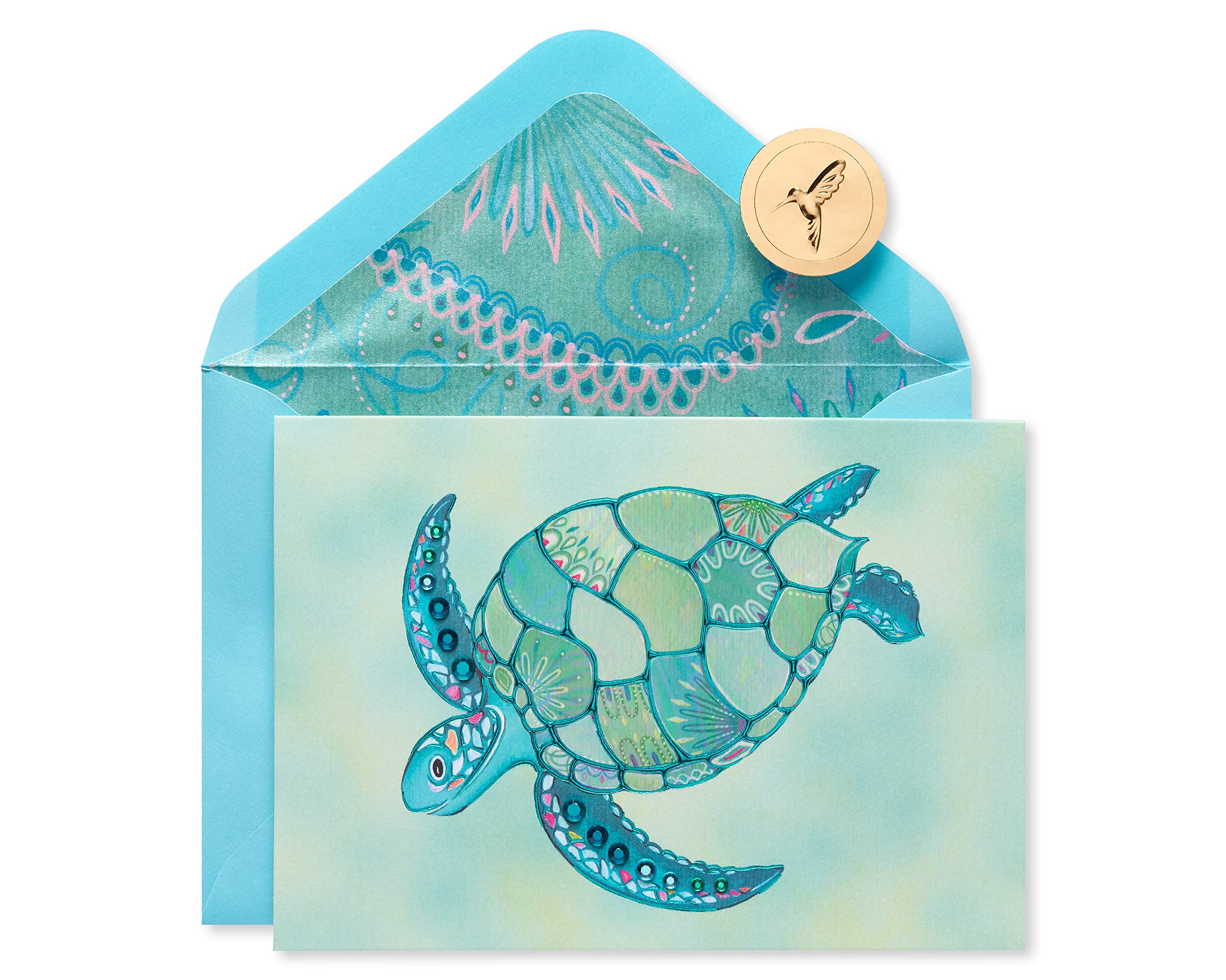 Papyrus Blank Card (Mosaic Turtle)