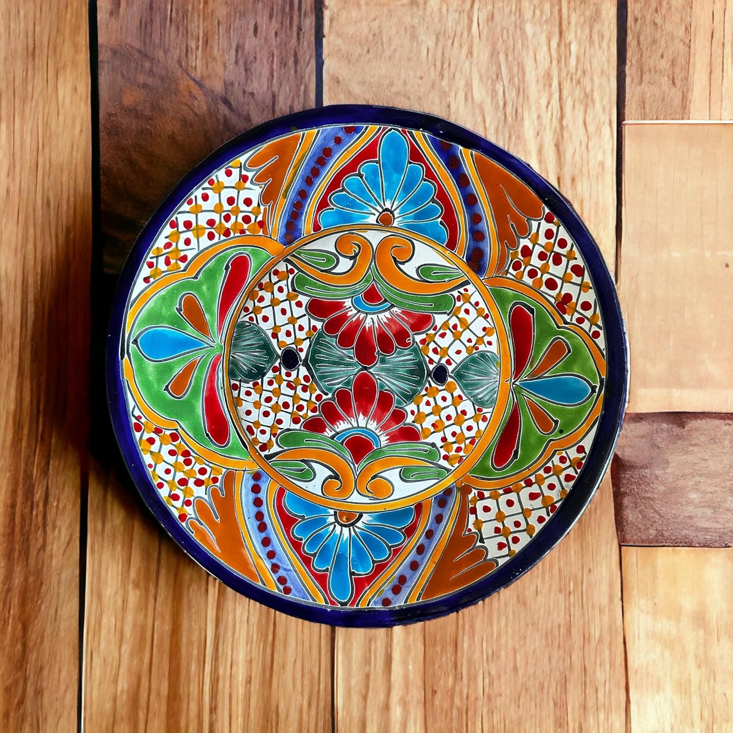 Mix and Match 11.5" Talavera Plates - Hand-Painted Mexican Pottery - Choose Your Unique Designs (1 Plate)
