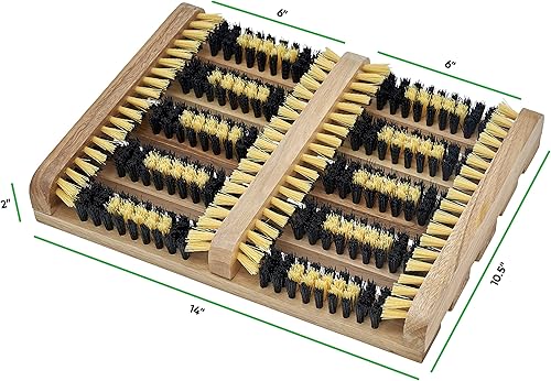Miniatura 5 de Superio Rascador de zapatos y botas, cepillo para limpiar zapatos exteriores de 10.5 x 14 pulgadas, limpia profundamente y elimina toda la suciedad