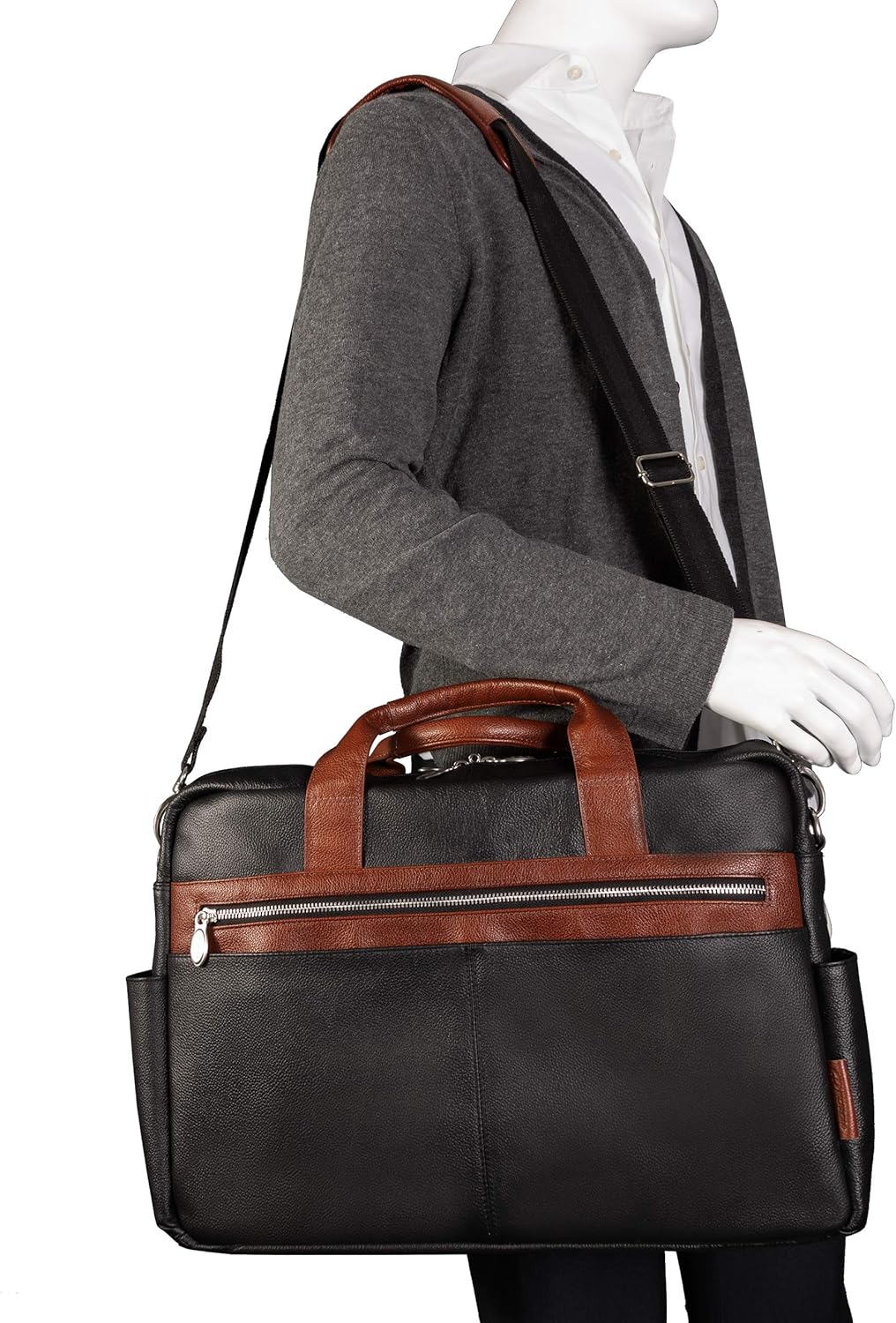 Exclusive Discount 80% Offer McKleinUSA Southport Pebble Grain Calfskin Leather 17 Leather Two-Tone Dual-Compartment Laptop & Tablet Briefcase Black (19102) 17.5x4x12 Promo 40% OFF McKleinUSA Southport Pebble Grain Calfskin Leather 17 Leather Two-Tone Dual-Compartment Laptop & Tablet Briefcase Black (19102) 17.5x4x12