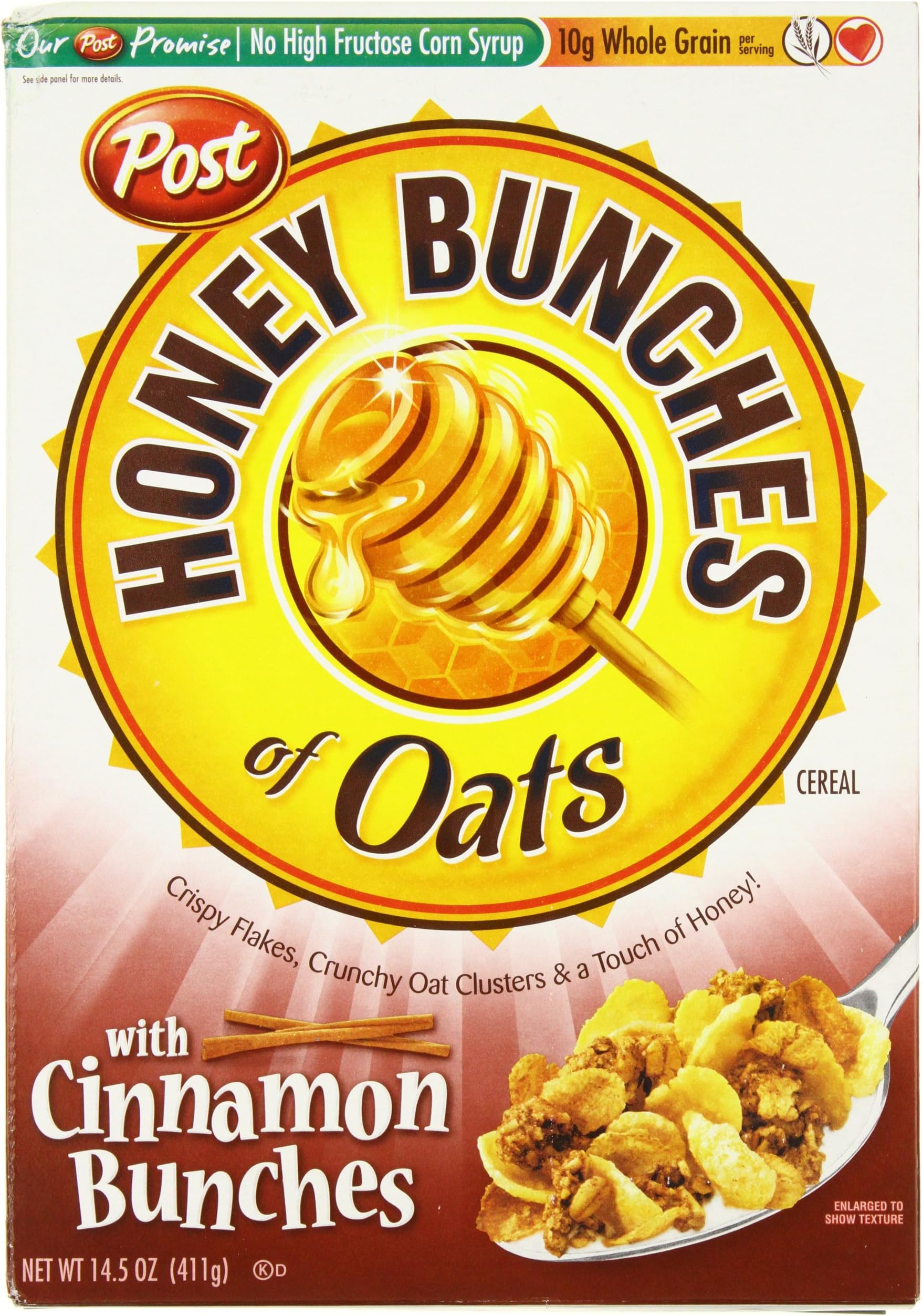 Post Honey Bunches of Oats Cinnamon Clusters, 14.5 oz