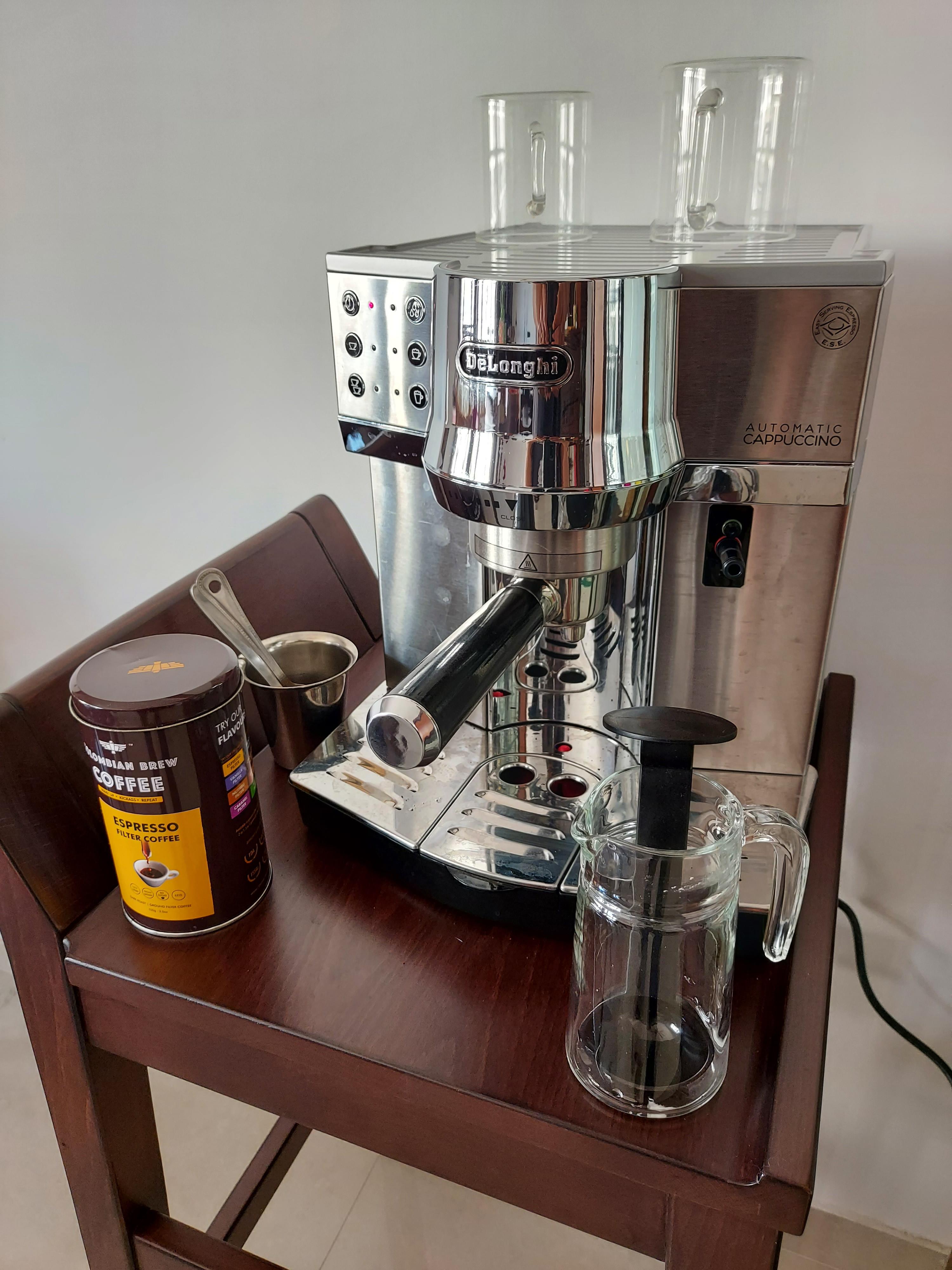 DELONGHI EC 850.M Pump Espresso & Cappuccino Machine 1450W (Metallic ...