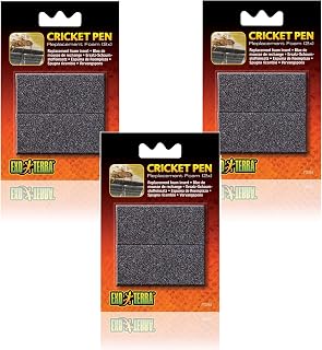 (3 Pack) Exo Terra Replacement Sponges Cricket Pen, 2 Sponges each