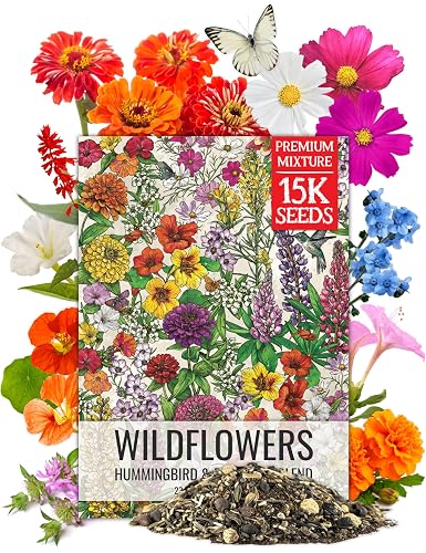 Seed Needs Flower Seeds Hummingbird and Butterfly Mix 1 Ounce