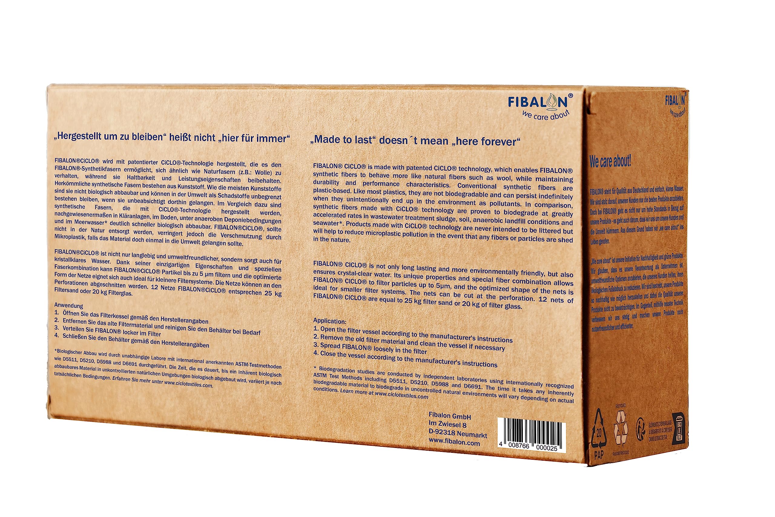 FIBALON® CiCLO® Pool Premium Filterballen voor zandfilterinstallaties 12 netten duurzaam milieuvriendelijk filtermateriaal met beste filterprestaties herbruikbaar zwembadaccessoire vervangt 25 kg
