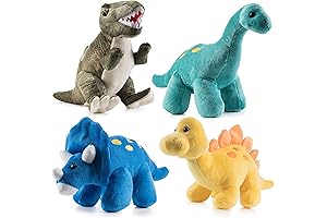 Prextex Stuffed Dino 4-Pack