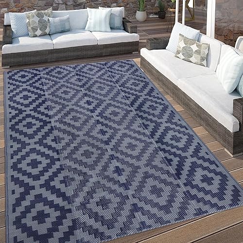 Miniatura 196 de SAND MINE - Alfombras reversibles, alfombra de pajillas de plástico, alfombra de área moderna, alfombra grande para suelo y exteriores, vehículos