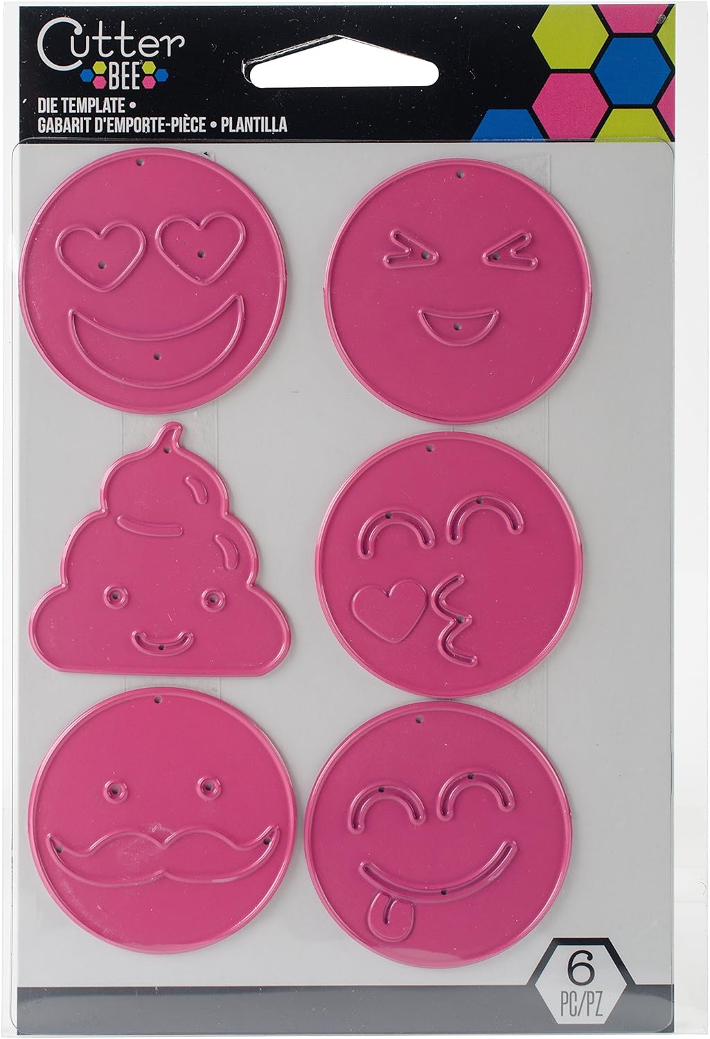 EK Success Troqueles de corte EK Cutter Bee Emoji Arte y