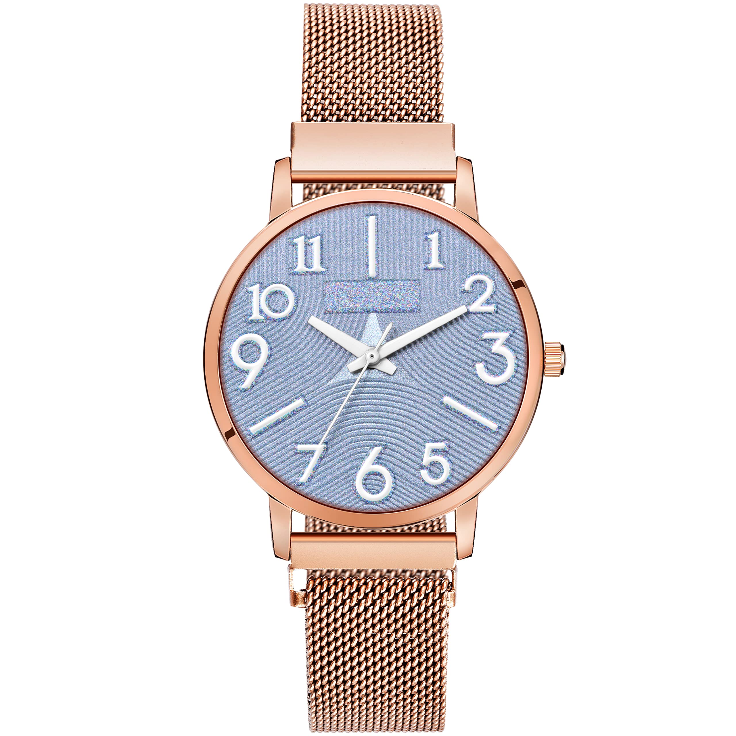KytschRose Gold Magnet Strap Girl's Analogue Wrist Watch for Women & Ladies Numeric KT-MT-Acc_ 246