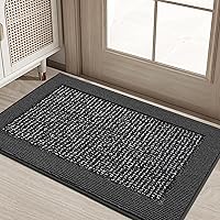Vista 24 de BEQHAUSE Tapete para puerta interior de 20" x 32", Tapetes atrapa suciedad antideslizantes para entrada lavables, Tapete de bienvenida resistente a