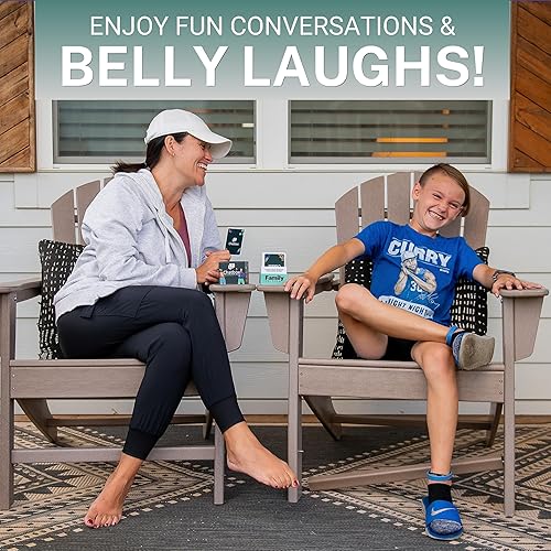 Miniatura 5 de Chatbox 200 tarjetas de inicio de conversación - Juegos familiares para niños y adultos - Divertidos juegos de viaje - Juego de cartas de fiesta -