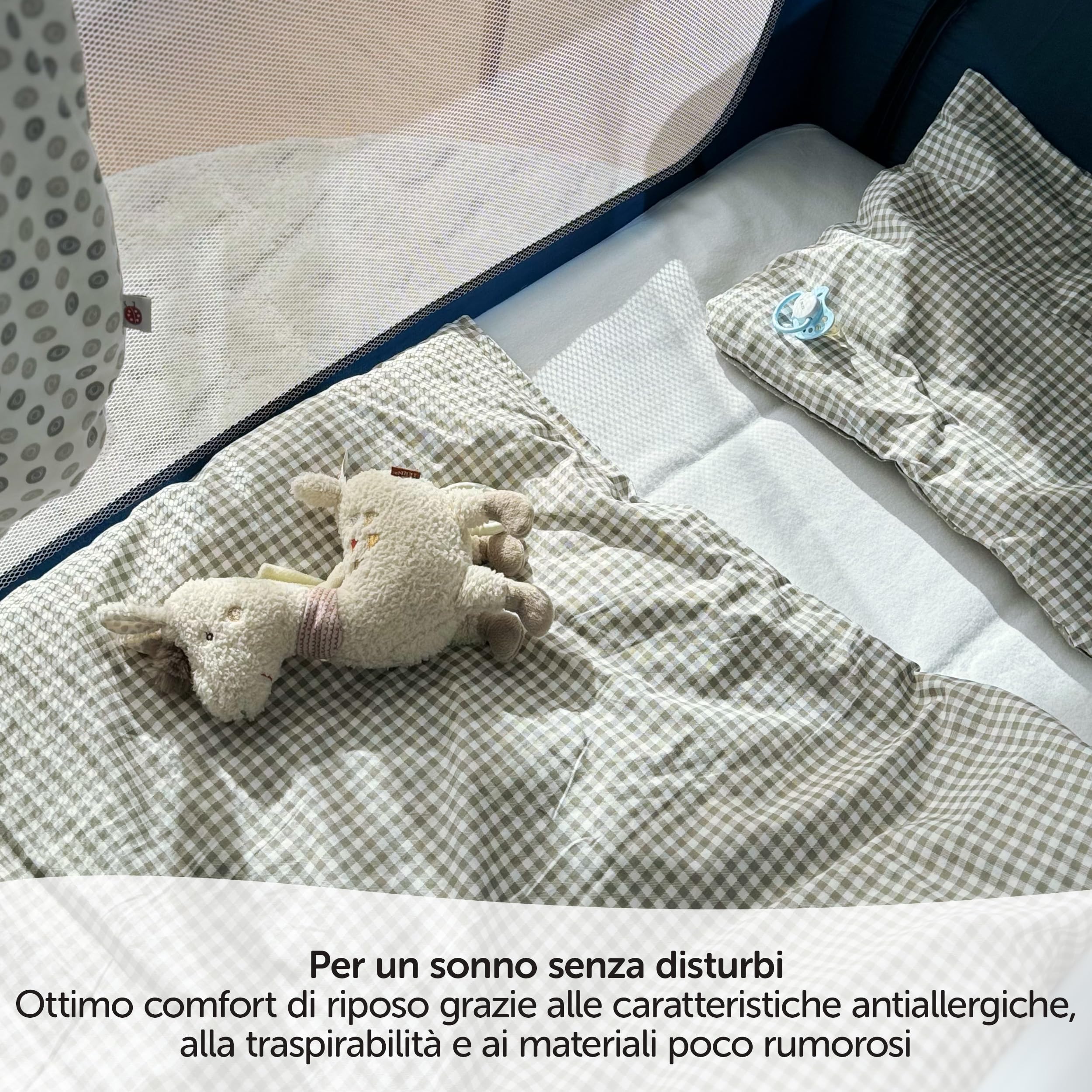 Coprimaterasso Impermeabile 40x90cm - Salvapipi Per Lettino, Cotone OEKO-TEX, Lavabile A 95°C - Foto 5