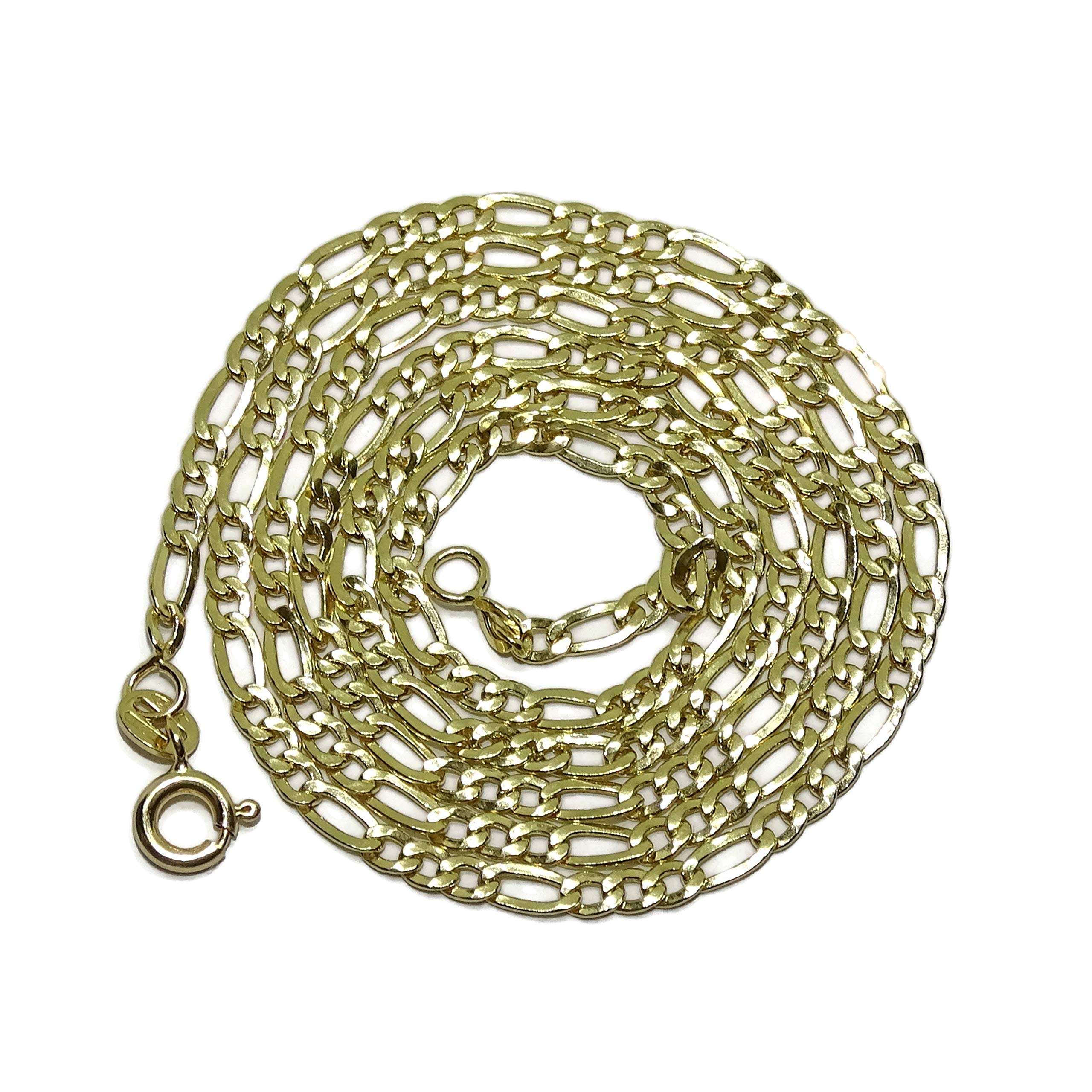 Never say Never Catena in oro giallo 18 carati per uomo o donna modello 3 x 1 di 3 mm di larghezza per 60 cm di lunghezza. 5,00 g di oro 18 carati., cm, Oro, Non Applicabile