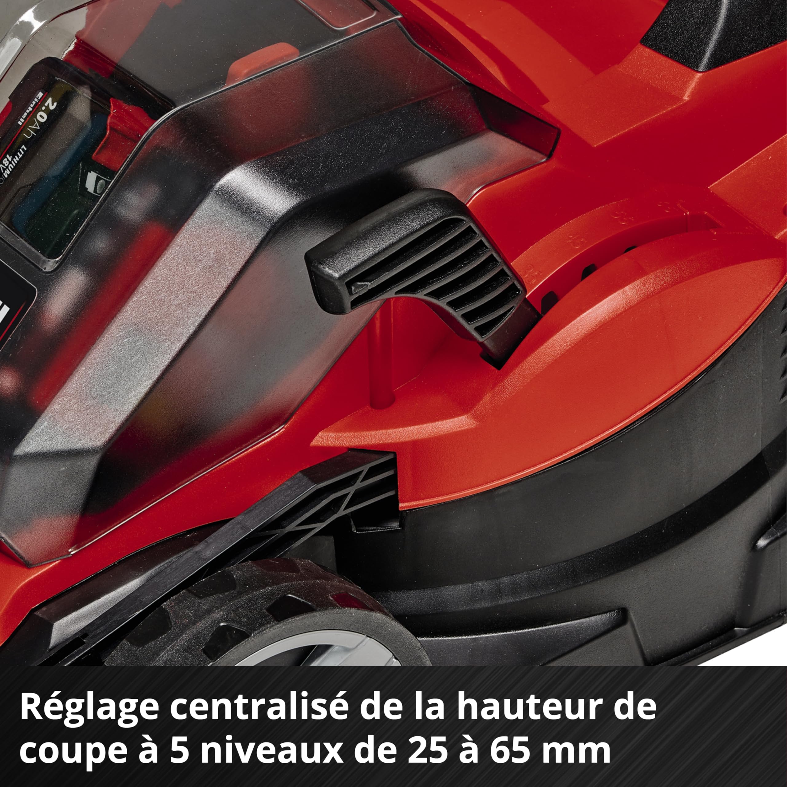 Einhell Tondeuse à Gazon sans Fil GE-CM 36/33 Li Kit - Power X-Change 36 V 33 cm Largeur de Coupe avec 2 Batteries 2,5 Ah et 2 Chargeurs