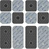 Professional Silver TENS Machine Pads Compatible with Compex Devices-Mix 12-pack with Double 3.75mm Easy Snap-TENS Replacement Pads The Best Conductivity-Certified Medical Device by Motron NV