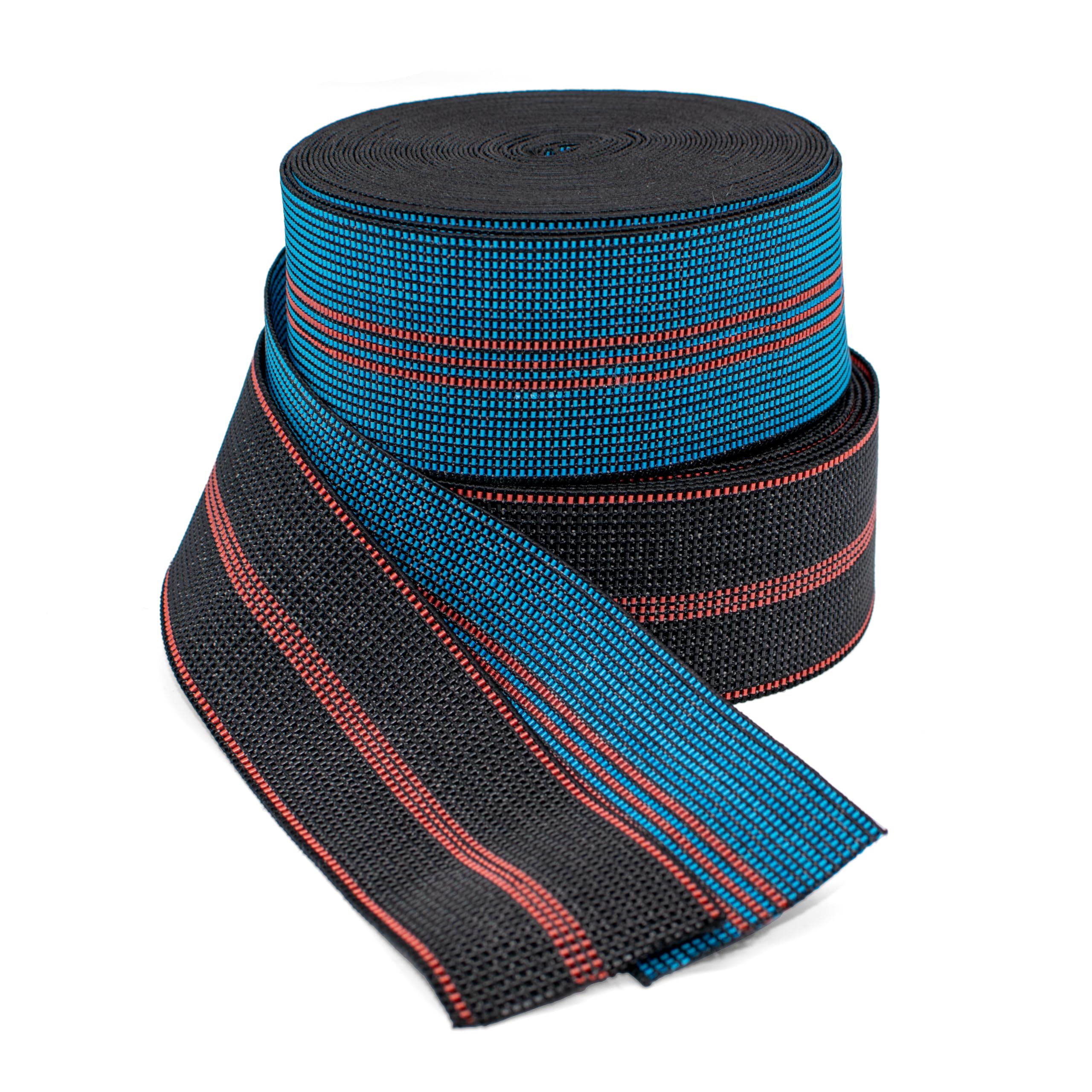 32ft Premium Heavy-Duty Elastic Webbing Straps for Sofa and Chair Repair, Durable Stretchy Upholstery Roll with High-Tensile Strength and Reinforced Edges (Value Twin Pack)